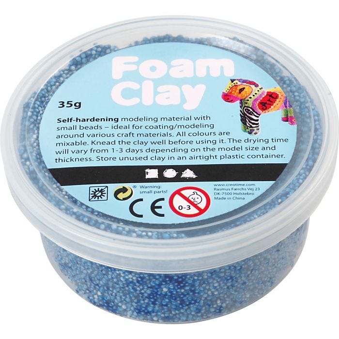 Foam Clay® , blu, 35g/ 1 vasch.