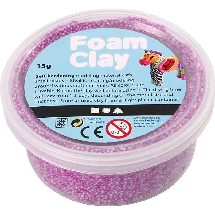 Foam Clay® , viola neon, 35 g/ 1 vasch.