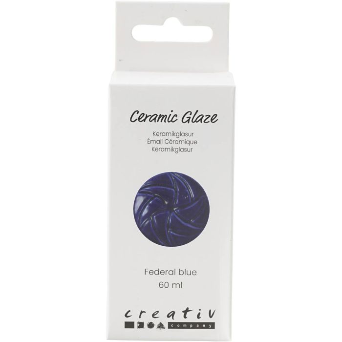 Smalto per Ceramica, 984-1101 °C, opaca, Federal Blue, 60 ml/ 1 vasch.