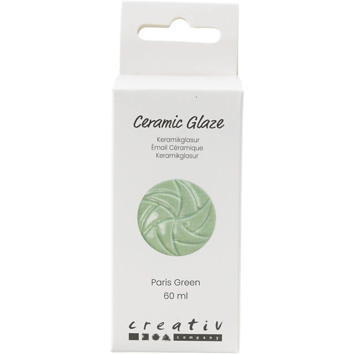 Smalto per Ceramica, 984-1101 °C, opaca, Paris Green, 60 ml/ 1 vasch.