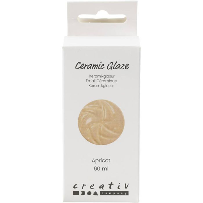 Smalto per Ceramica, 984-1101 °C, opaca, Apricot, 60 ml/ 1 vasch.