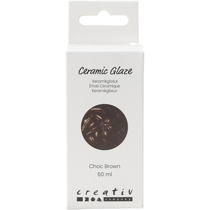 Smalto per Ceramica, 984-1101 °C, opaca, Chocolate Brown, 60 ml/ 1 vasch.