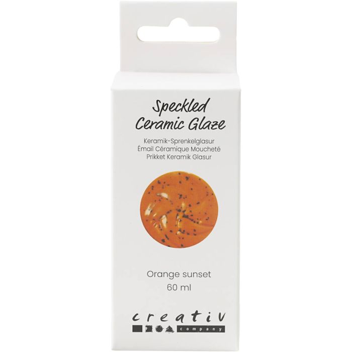 Smalto per Ceramica Punteggiato, 999-1060 °C, opaca, Orange Sunset, 60 ml/ 1 vasch.