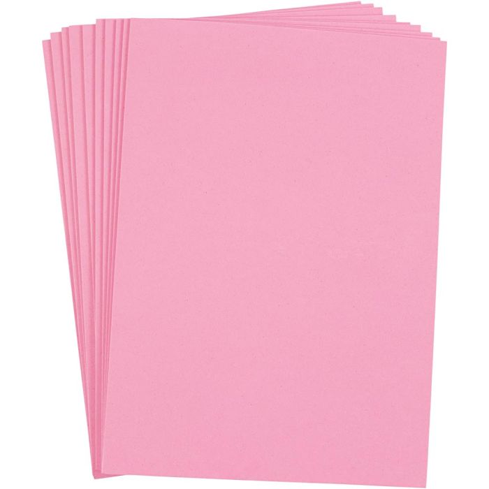 Fogli di EVA foam, A4, foglio 210x297 mm, spess. 2 mm, rosato, 10 fgl./ 1 conf.