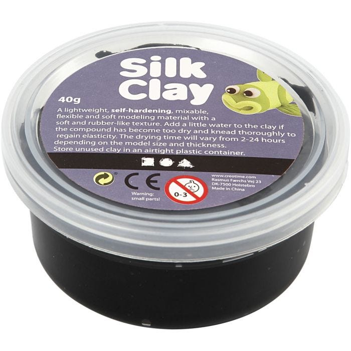 Silk Clay®, nero, 40 g/ 1 vasch.