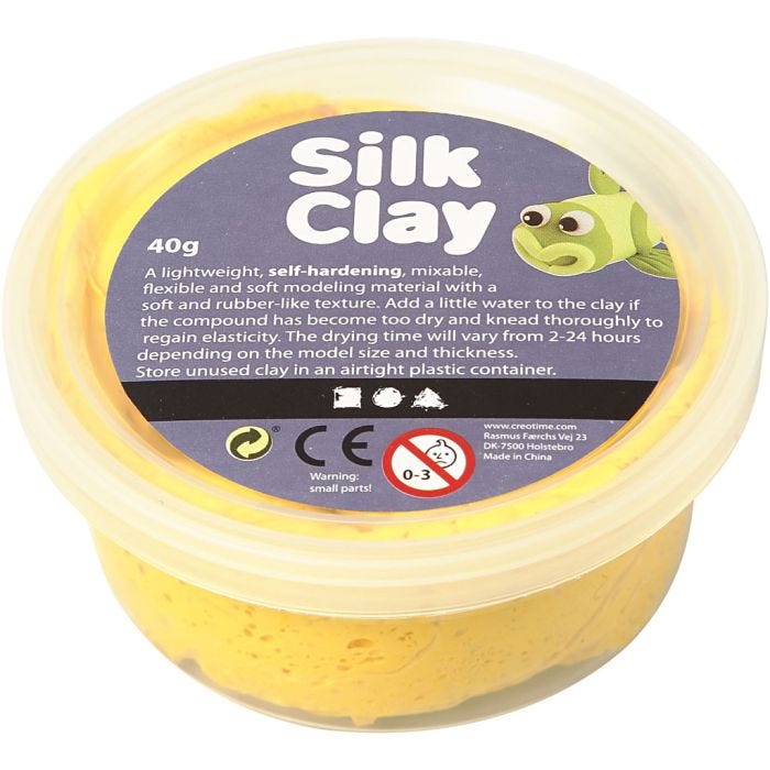 Silk Clay®, giallo, 40 g/ 1 vasch.