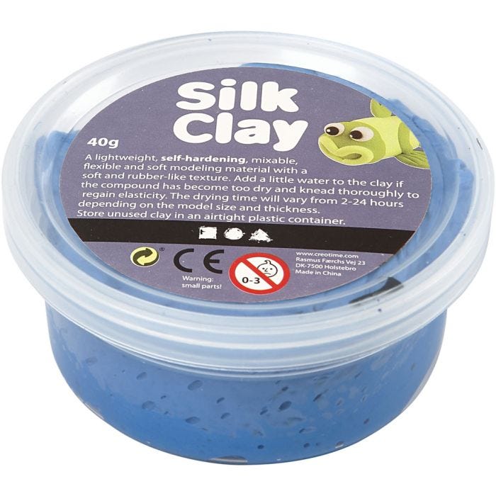 Silk Clay®, blu, 40 g/ 1 vasch.