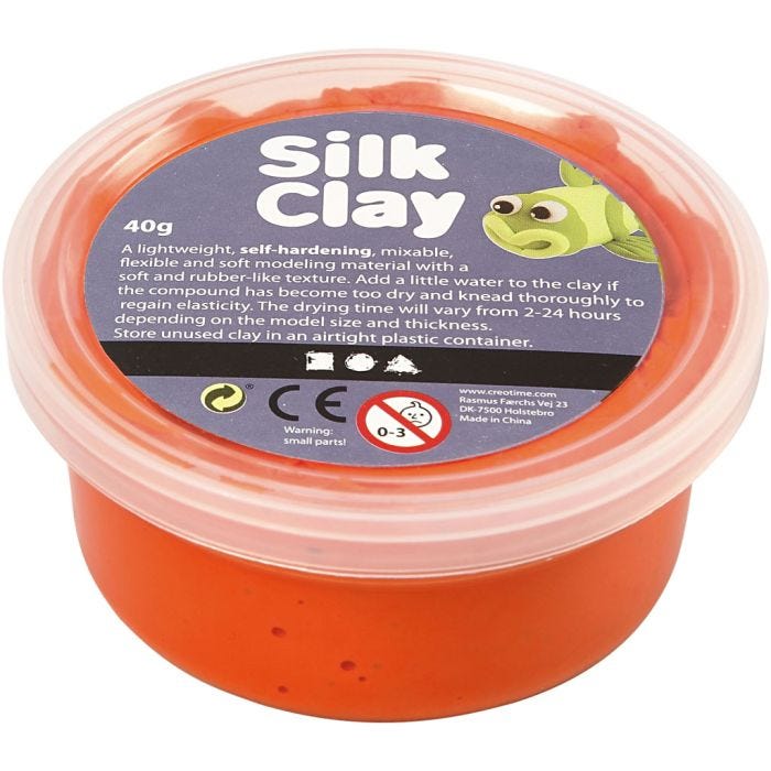Silk Clay®, arancio, 40 g/ 1 vasch.