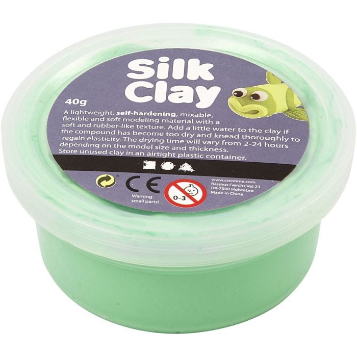 Silk Clay®, verde chiaro, 40 g/ 1 vasch.