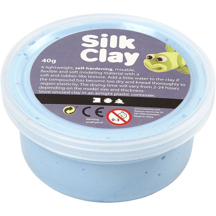 Silk Clay®, blu neon, 40 g/ 1 vasch.