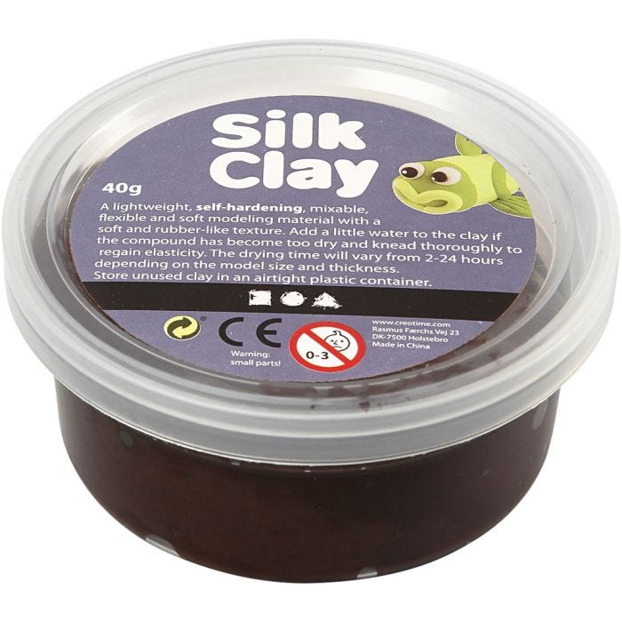 Silk Clay®, marrone, 40 g/ 1 vasch.