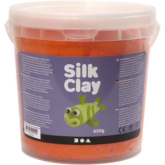 Silk Clay®, arancio, 650 g/ 1 secch.