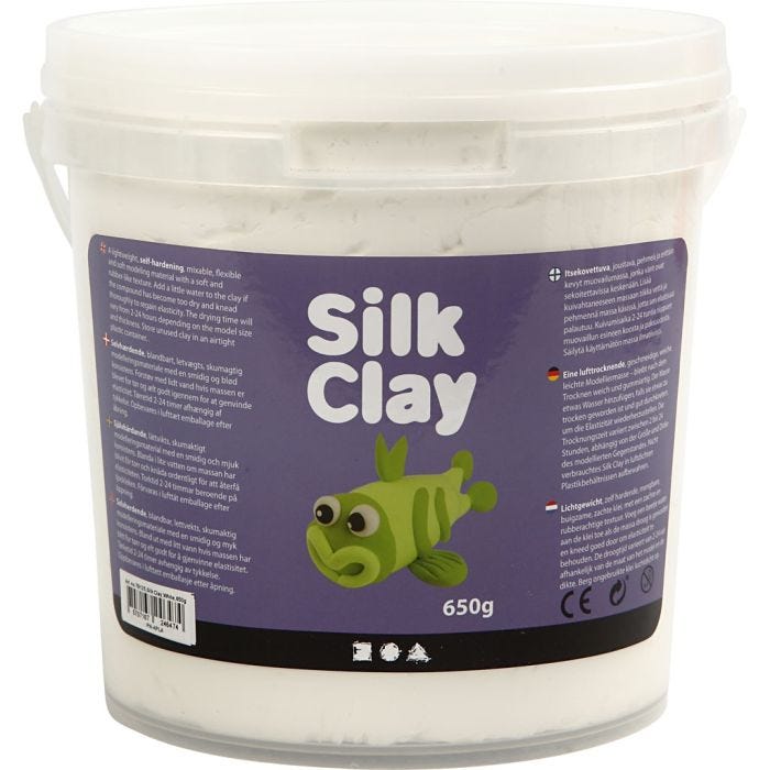 Silk Clay®, bianco, 650 g/ 1 secch.