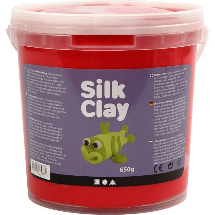 Silk Clay®, rosso, 650 g/ 1 secch.