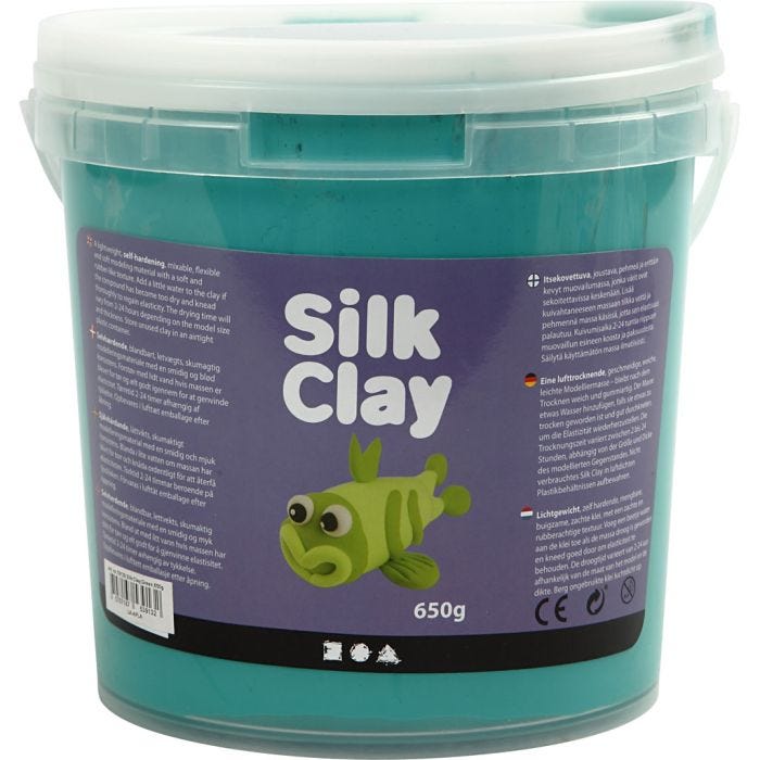 Silk Clay®, verde, 650 g/ 1 secch.