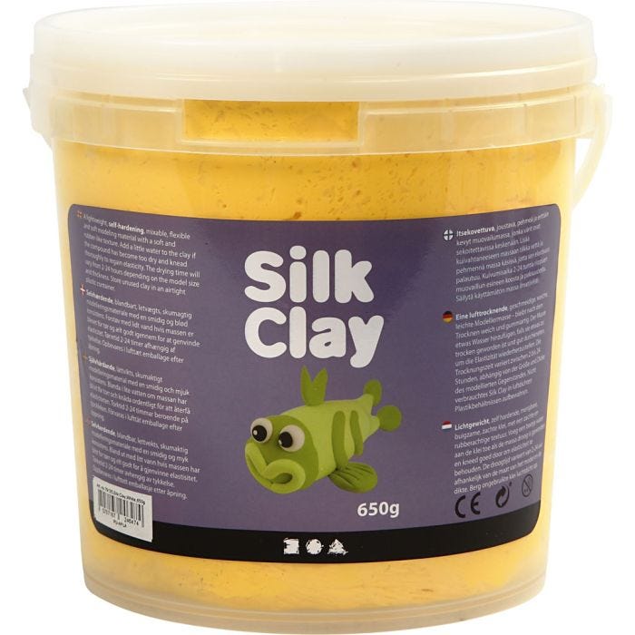 Silk Clay®, giallo, 650g/ 1 secch.