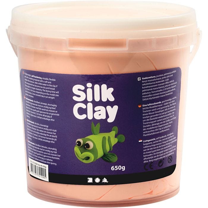 Silk Clay®, rosa chiaro, 650 g/ 1 secch.