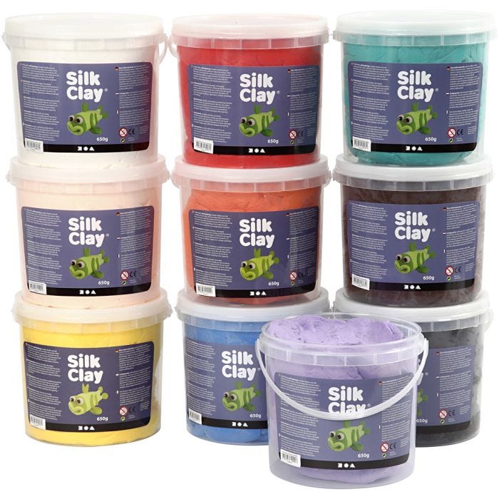 Silk Clay®, colori asst., 10x650 g/ 1 conf.