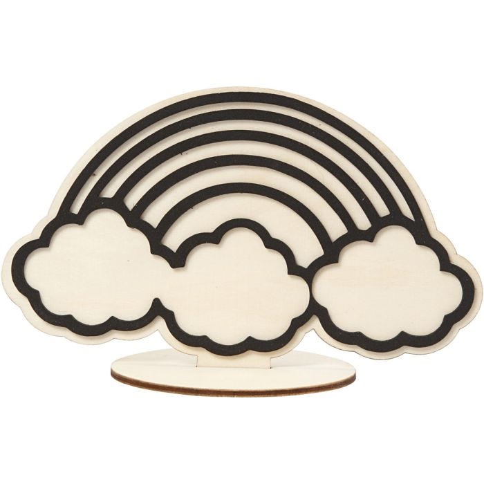 Figura decorativa, arcobaleno, 10,5 cm, 1 pz