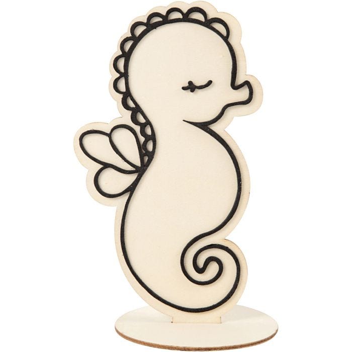 Figura decorativa, cavalluccio marino, 18 cm, 1 pz