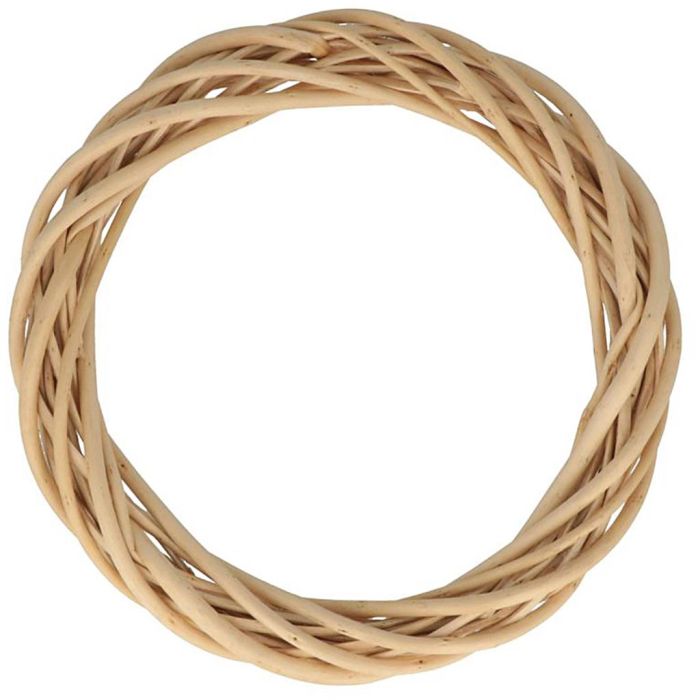 Ghirlanda di vimini da decorare, misura 25 cm, 1 pz