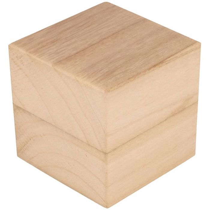 Cubi di legno, misura 8 cm, 3 pz/ 1 conf.