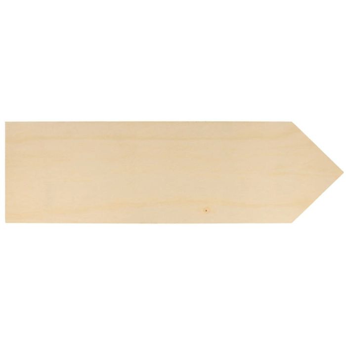 Cartelli in legno, misura 40x12 cm, spess. 4 mm, 4 pz/ 1 conf.