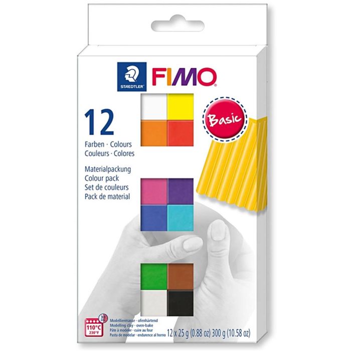 Assortimento Fimo Soft - Basic, colori standard, 12x26 g/ 1 conf.