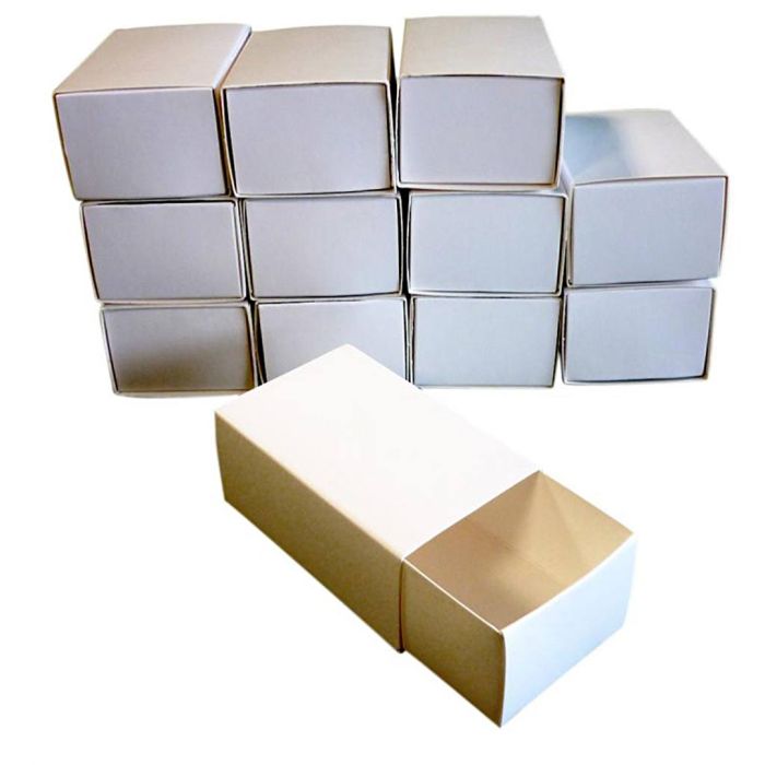 Scatole di fiammiferi vuote, misura 8x5x3,5 cm, 12 pz/ 1 conf.