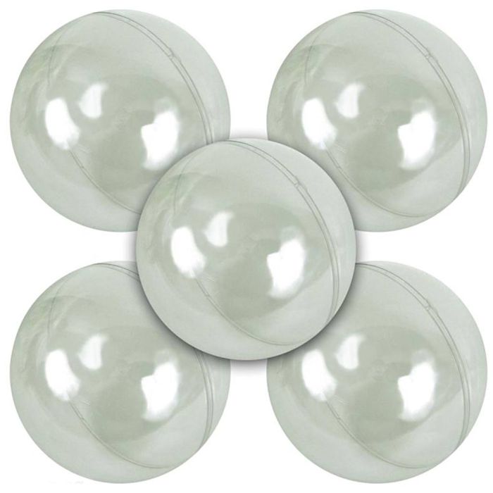 Palla di plastica trasparente adatta agli alimenti, misura 10 cm, 5 pz/ 1 conf.