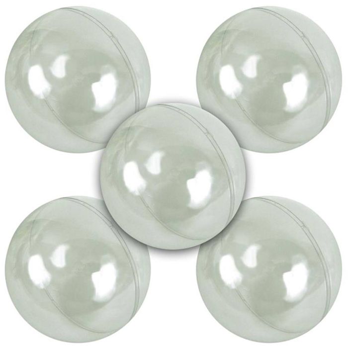 Palla di plastica trasparente adatta agli alimenti, misura 8 cm, 5 pz/ 1 conf.
