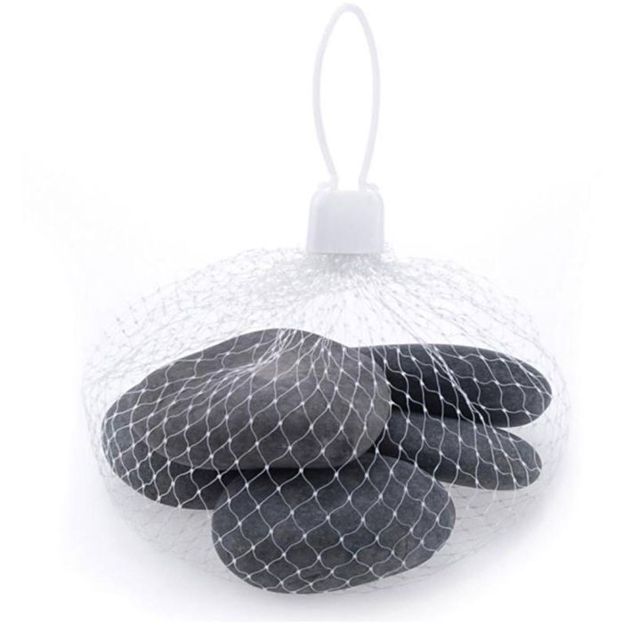 Ciottoli decorativi, misura 30-50 mm, grigio, 5 pz/ 1 conf.