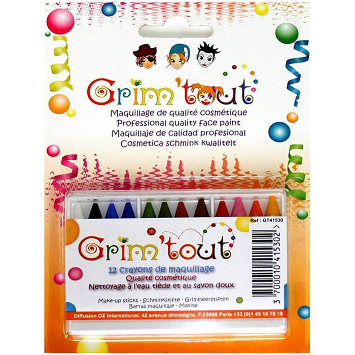 Pittura facciale, 12 pz/ 1 vasch.