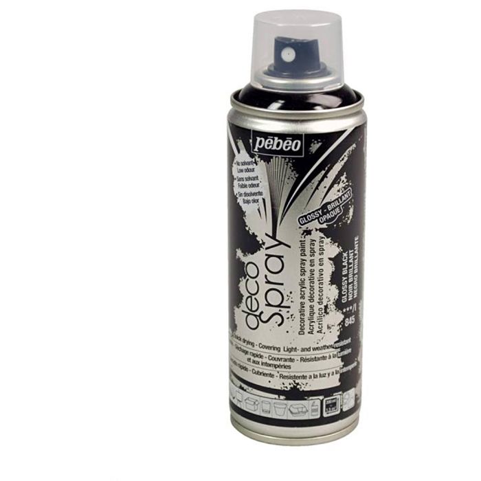 Vernice spray DecoSpray, brillante, nero, 200 ml/ 1 vasch.