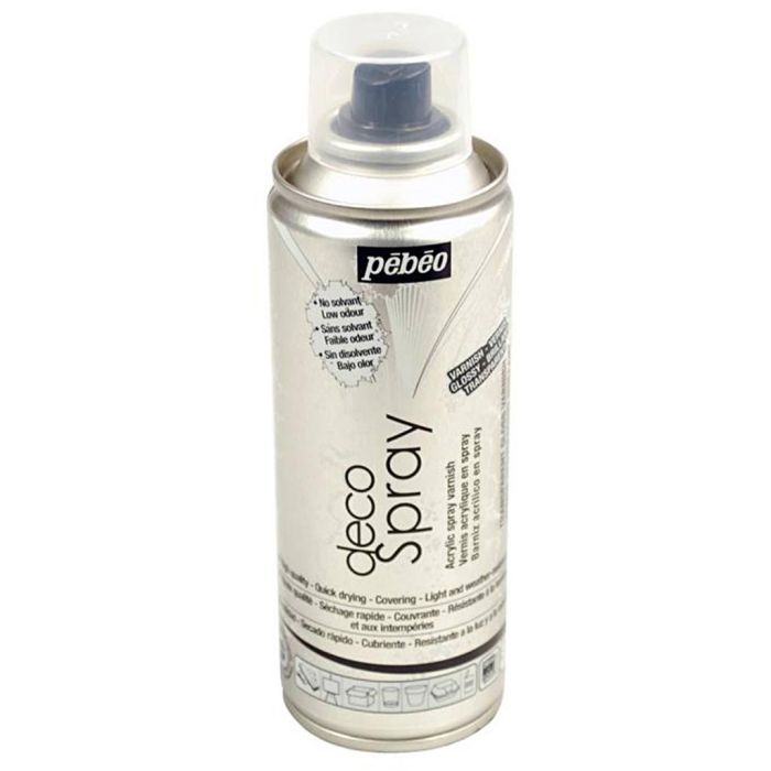 Vernice spray, lucido trasparente, 200 ml/ 1 vasch.