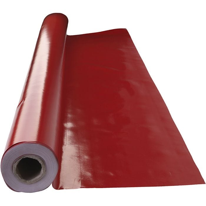 Tela cerata, L: 140 cm, rosso, 20 m/ 1 rot.