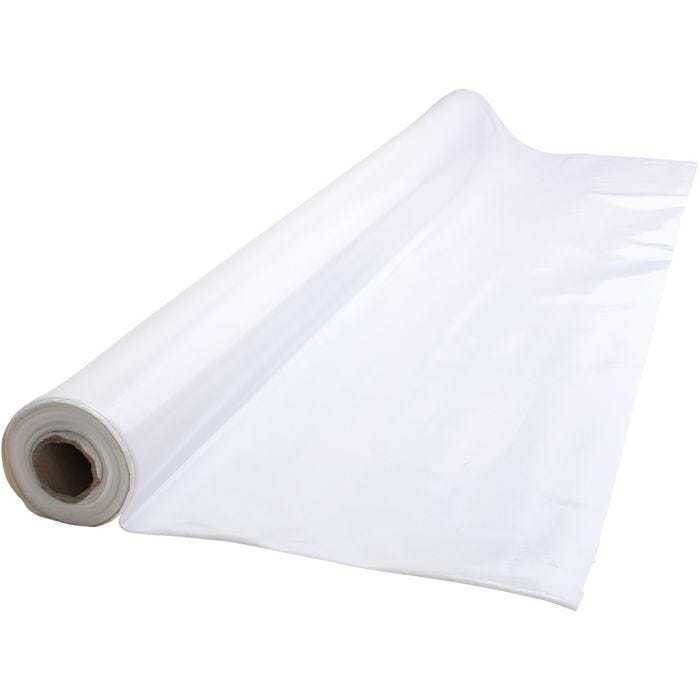 Tela cerata, L: 140 cm, bianco, 20 m/ 1 rot.