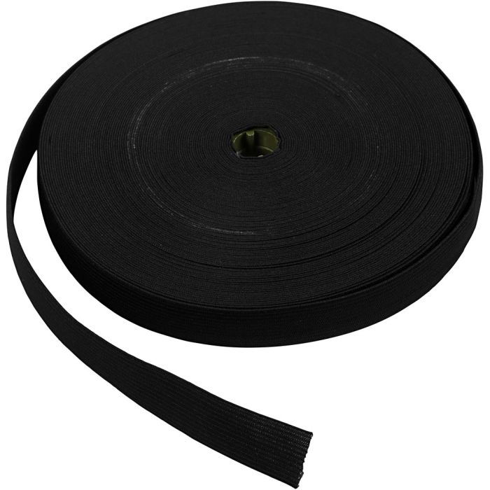 L: 20 mm, nero, 25 m/ 1 rot.