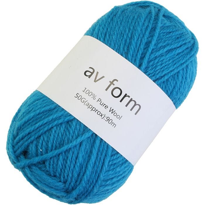 Filato, blu, 50 g/ 1 pz