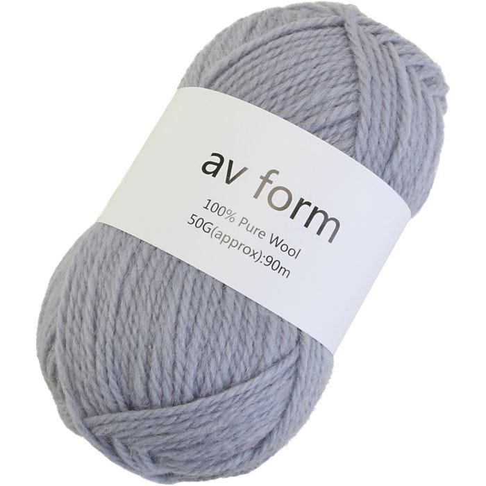 Filato, grigio chiaro, 50 g/ 1 pz