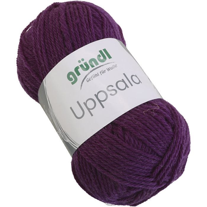 Filato, L: 125 M, viola, 50 g/ 1 pz