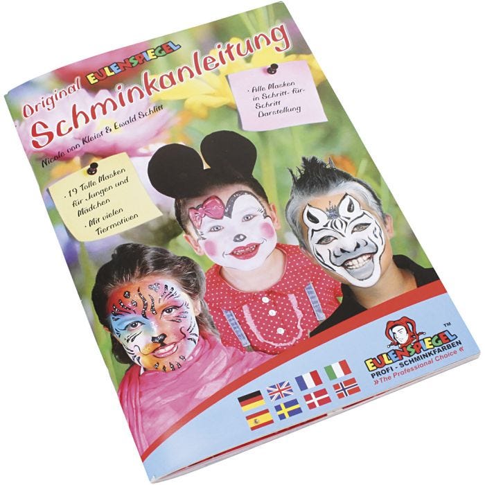 Opuscolo pittura facciale Eulenspiegel, 1 pz