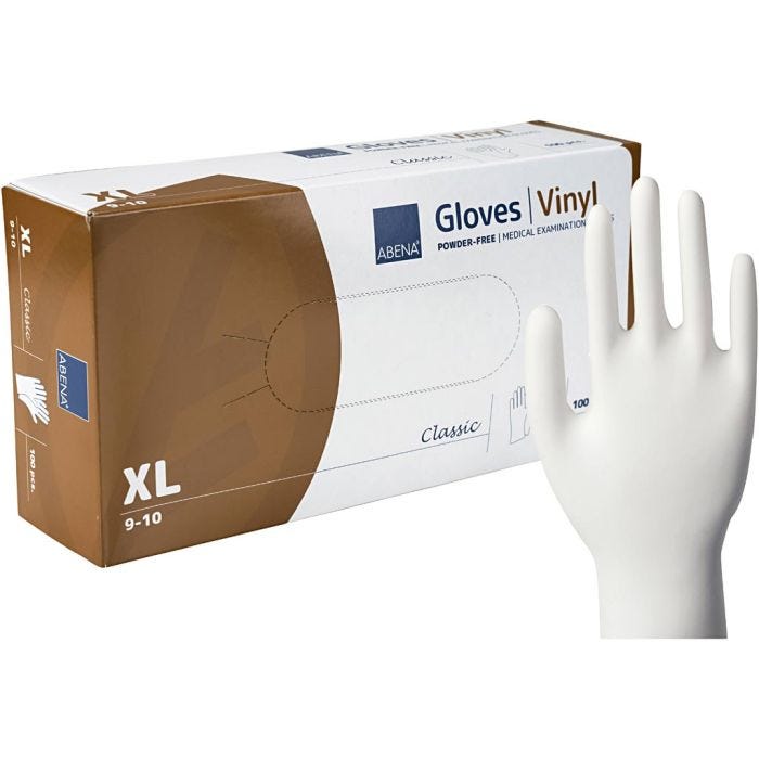 Guanti monouso, misura XL, 100 pz/ 1 conf.