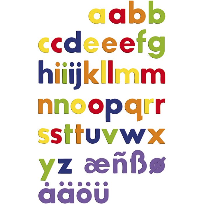 Lettere magnetiche, 36 pz/ 1 conf.