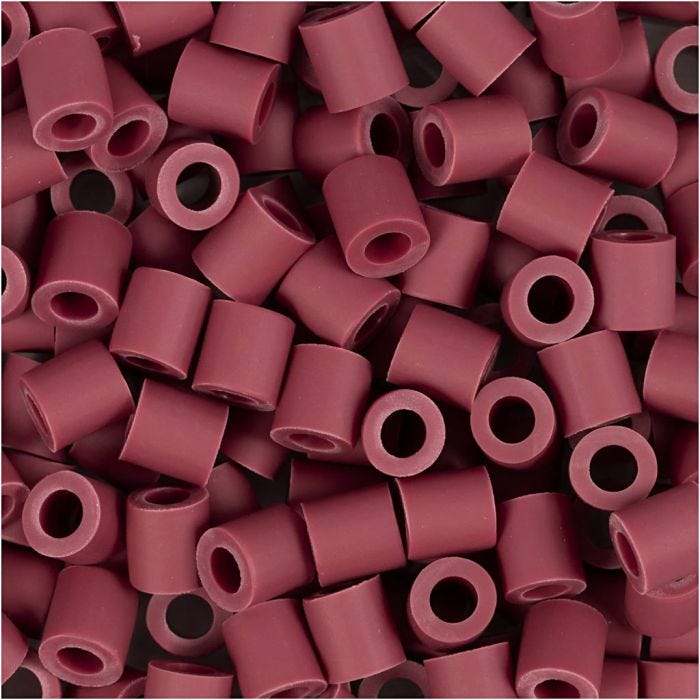 Perline NABBI BioBeads, misura 5x5 mm, misura buco 2,5 mm, medium, burgundy, 1000 pz/ 1 conf.