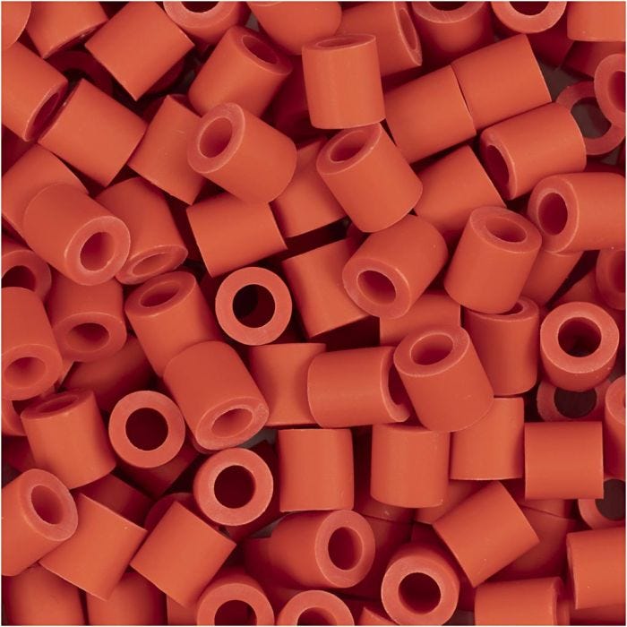 Perline NABBI BioBeads, misura 5x5 mm, misura buco 2,5 mm, medium, rosso chiaro, 1000 pz/ 1 conf.