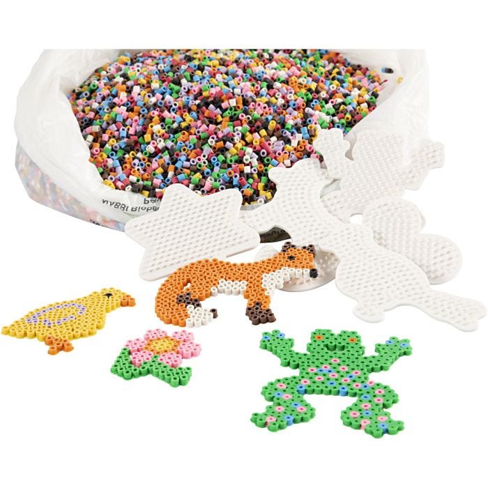 Confezione Midi NABBI BioBeads, 5x5 mm, medium, colori standard, 1 set