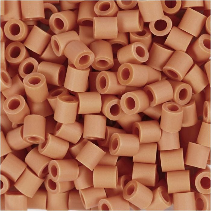 Perline NABBI BioBeads, misura 5x5 mm, misura buco 2.5 mm, medium, arancio, 1000 pz/ 1 conf.
