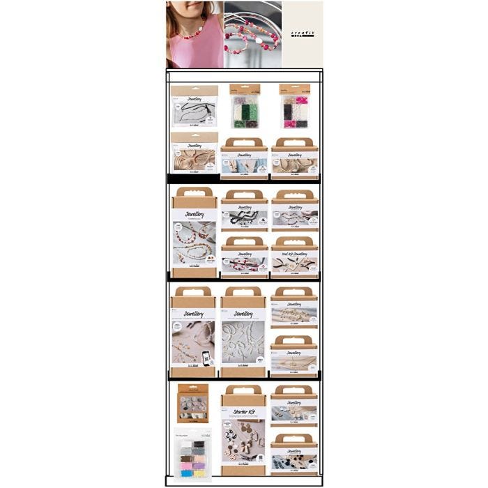 Espositore da pavimento, assemblato, Gioielli, adulti, 88 pezzo/ 1 pz