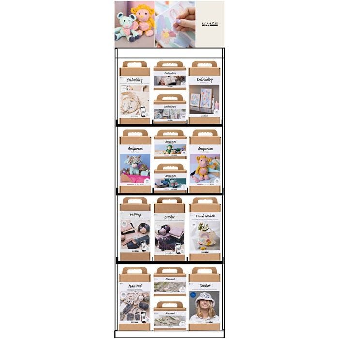 Espositore da pavimento, assemblato, Filato, adulti, 75 pezzo/ 1 pz